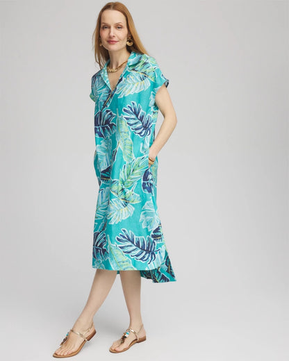 Tropical Linen Midi Dress - Chico's