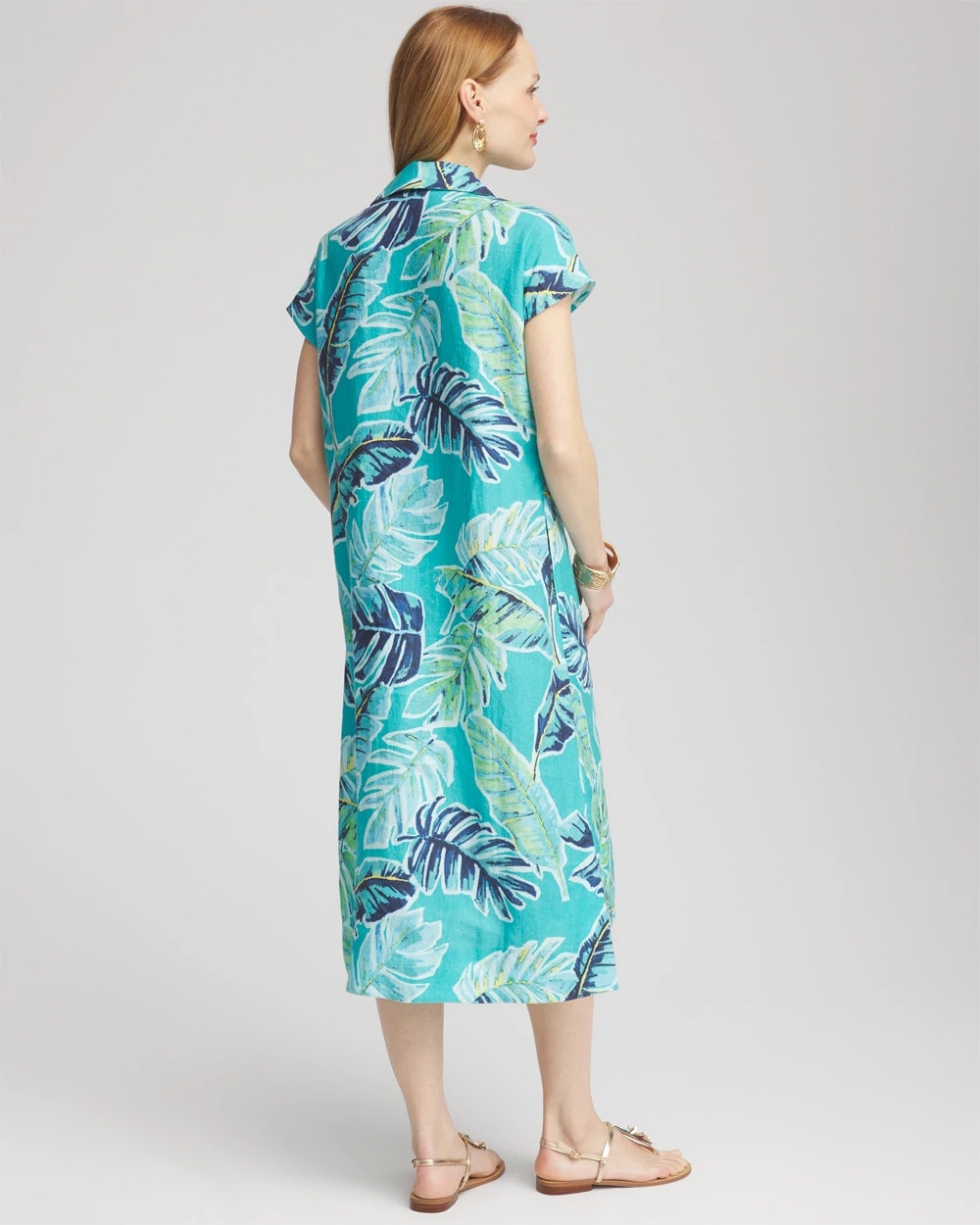 Tropical Linen Midi Dress - Chico's