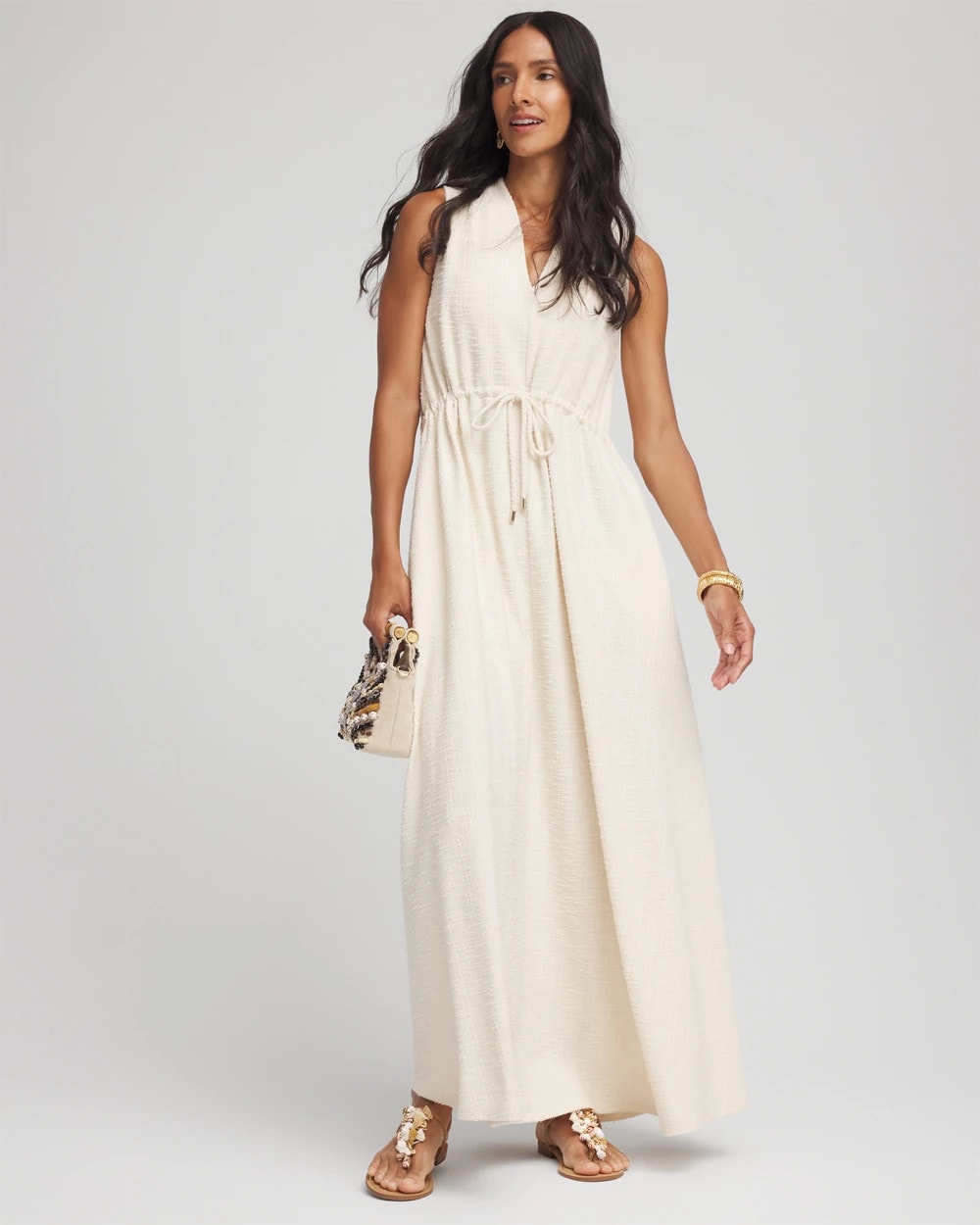 Sleeveless Tweed Maxi Dress - Chico's