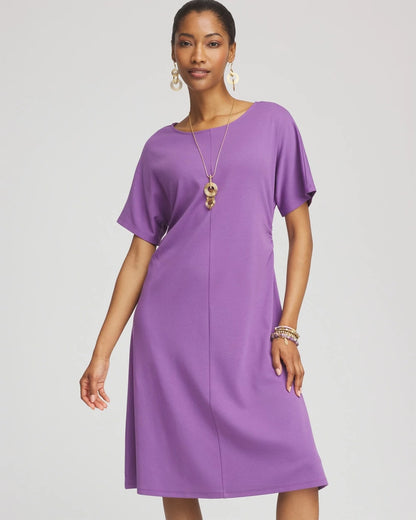 Fit and Flare Cinched Waist Dress - Chico's