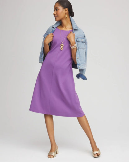 Fit and Flare Cinched Waist Dress - Chico's