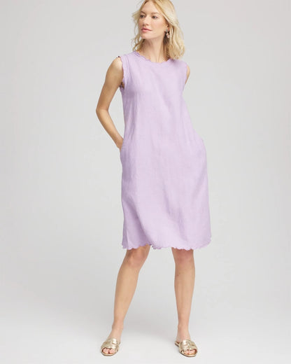 Sleeveless Scalloped Trim Dress - Chico's