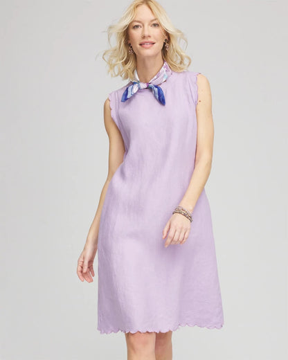 Sleeveless Scalloped Trim Dress - Chico's