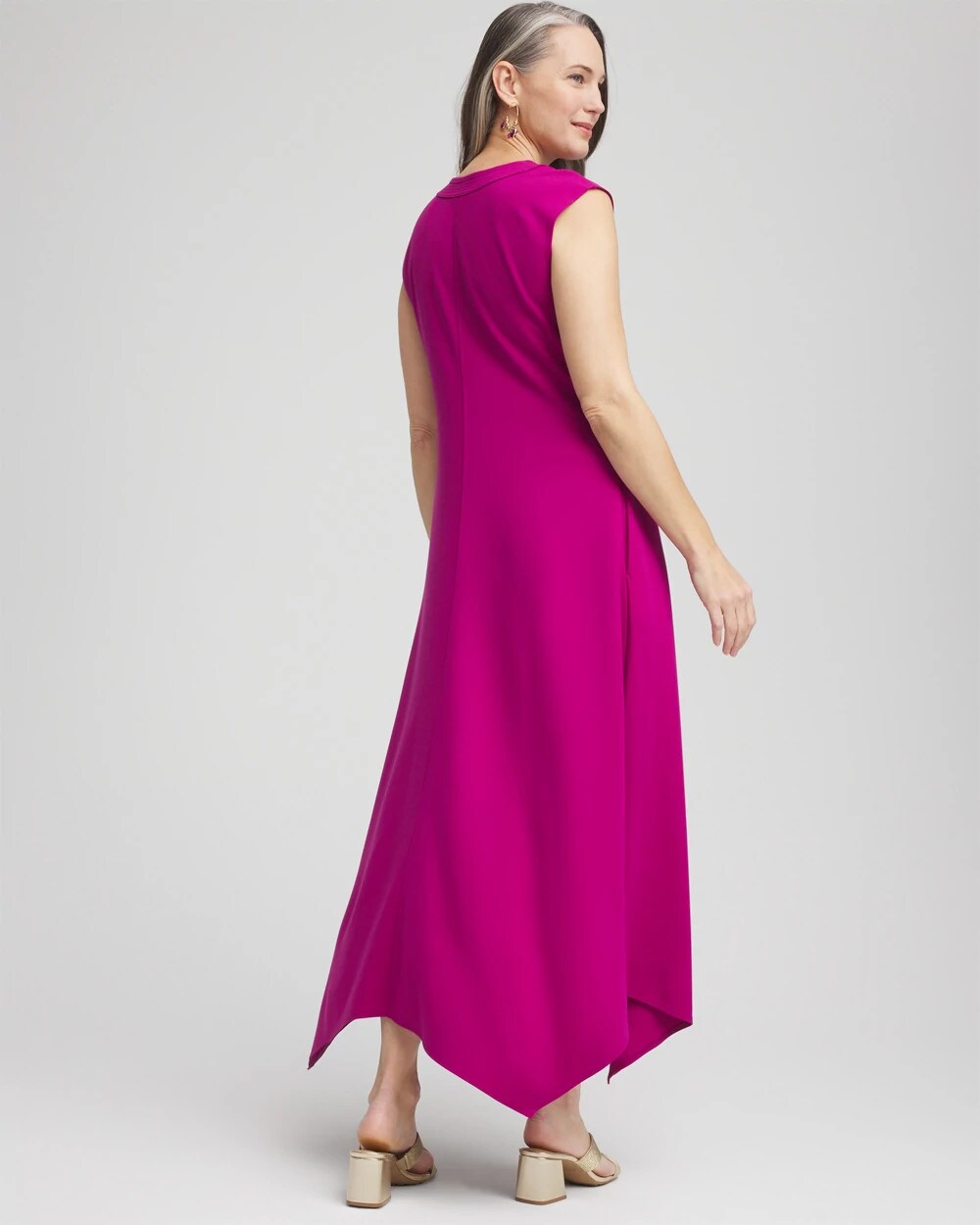 Trapunto Placket Midi Dress - Chico's