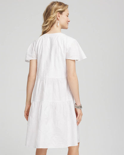 Embroidered Popover Dress - Chico's