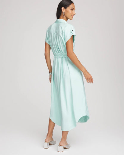 Hammered Rayon Midi Shirtdress - Chico's