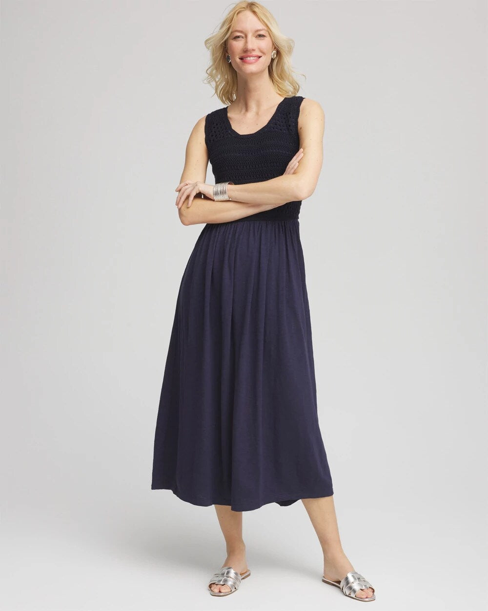 Crochet-Bodice Maxi Dress - Chico's