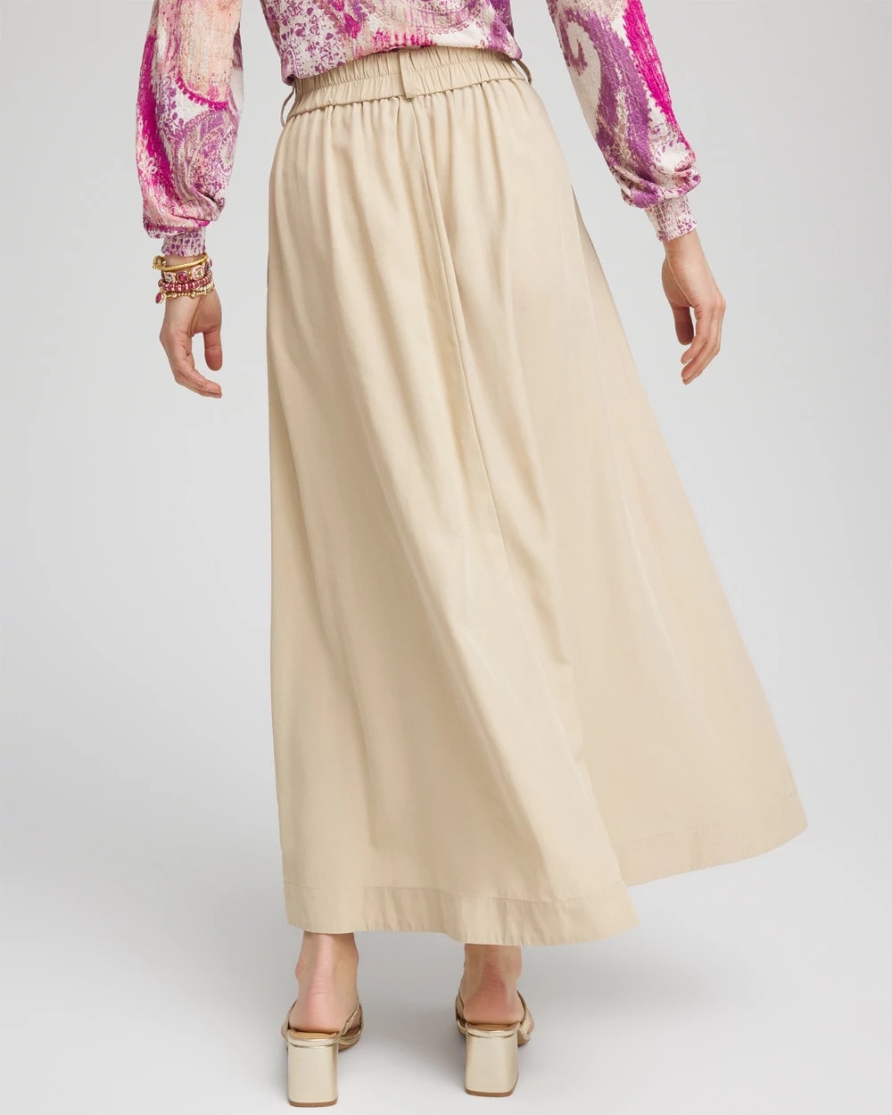 Pleated A-Line Midi Skirt - Chico's