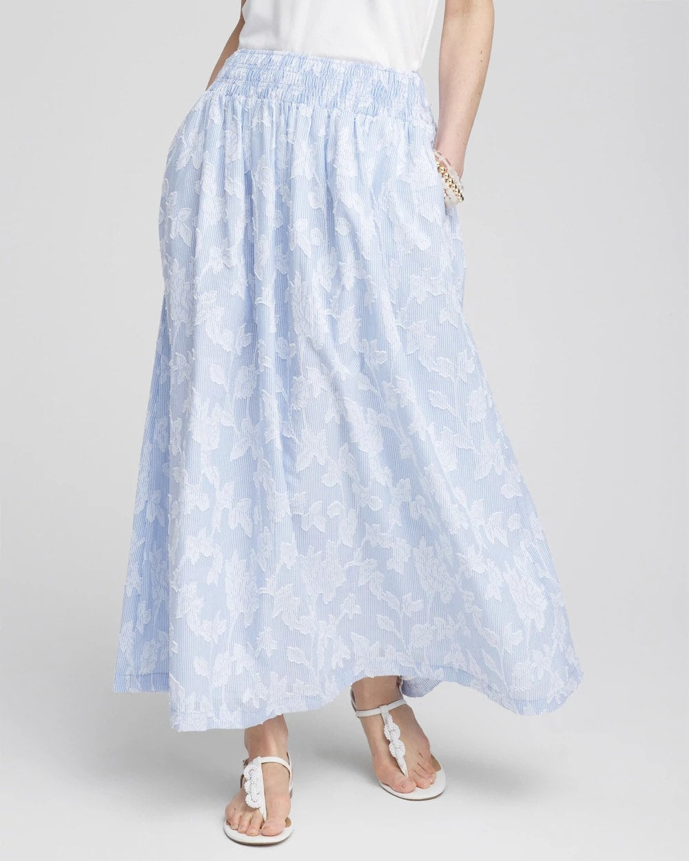 Floral Jacquard Maxi Skirt - Chico's
