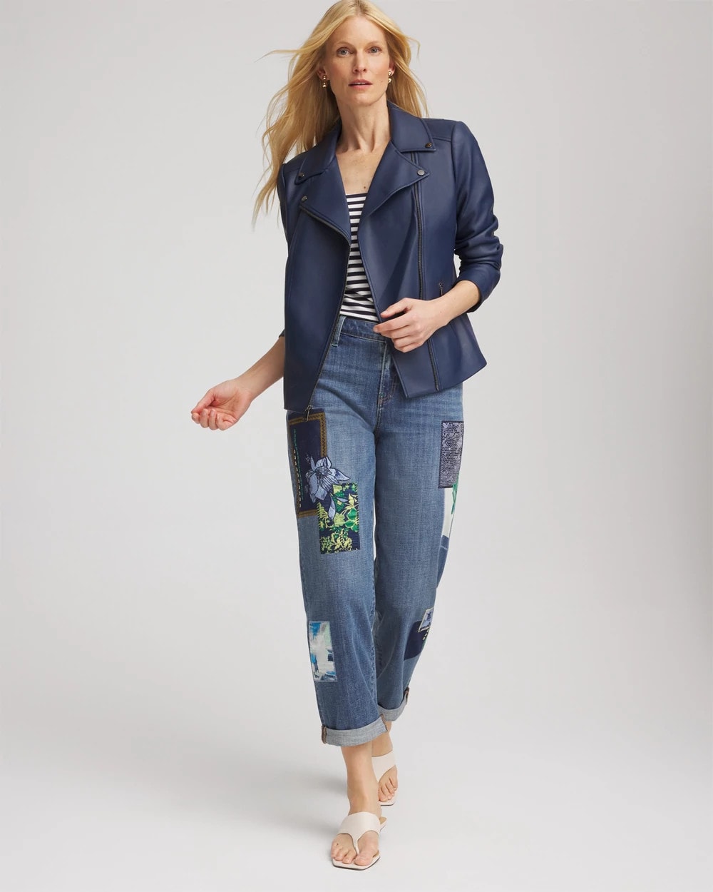 Faux Leather Moto Jacket - Chico's