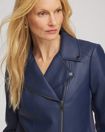 Faux Leather Moto Jacket - Chico's