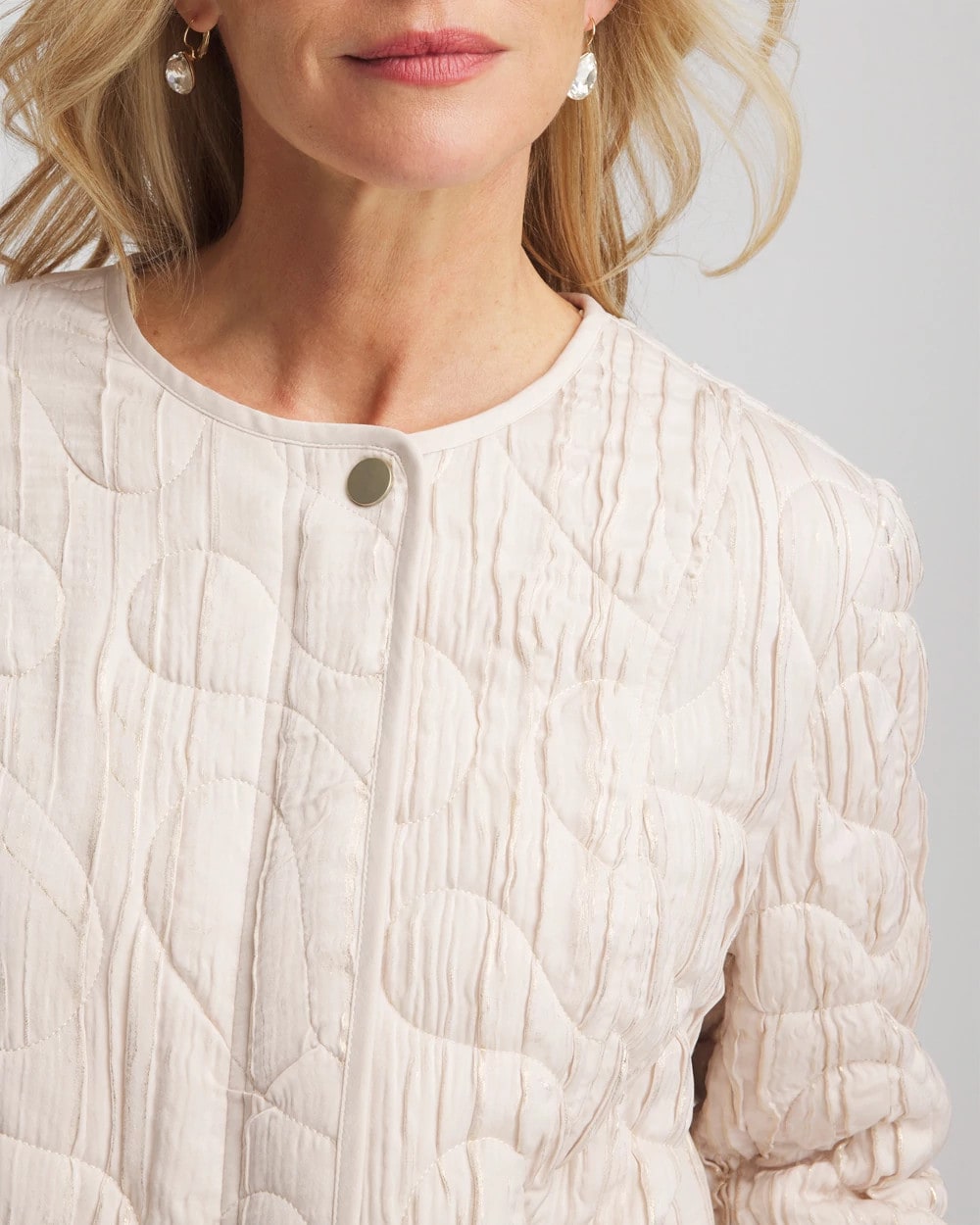 Quilted Faux Fur Collar Jacket - Chico's