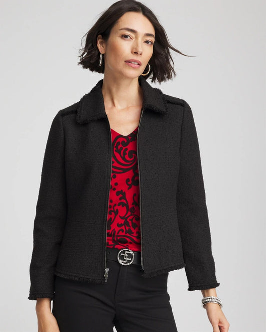 Bouclé Peplum Jacket - Chico's