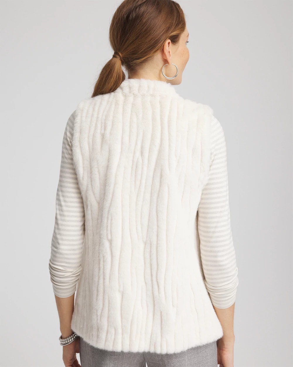 Elongated Faux Fur Vest - Chico's