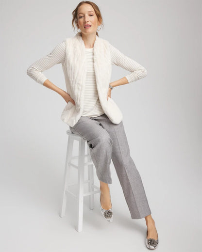 Elongated Faux Fur Vest - Chico's
