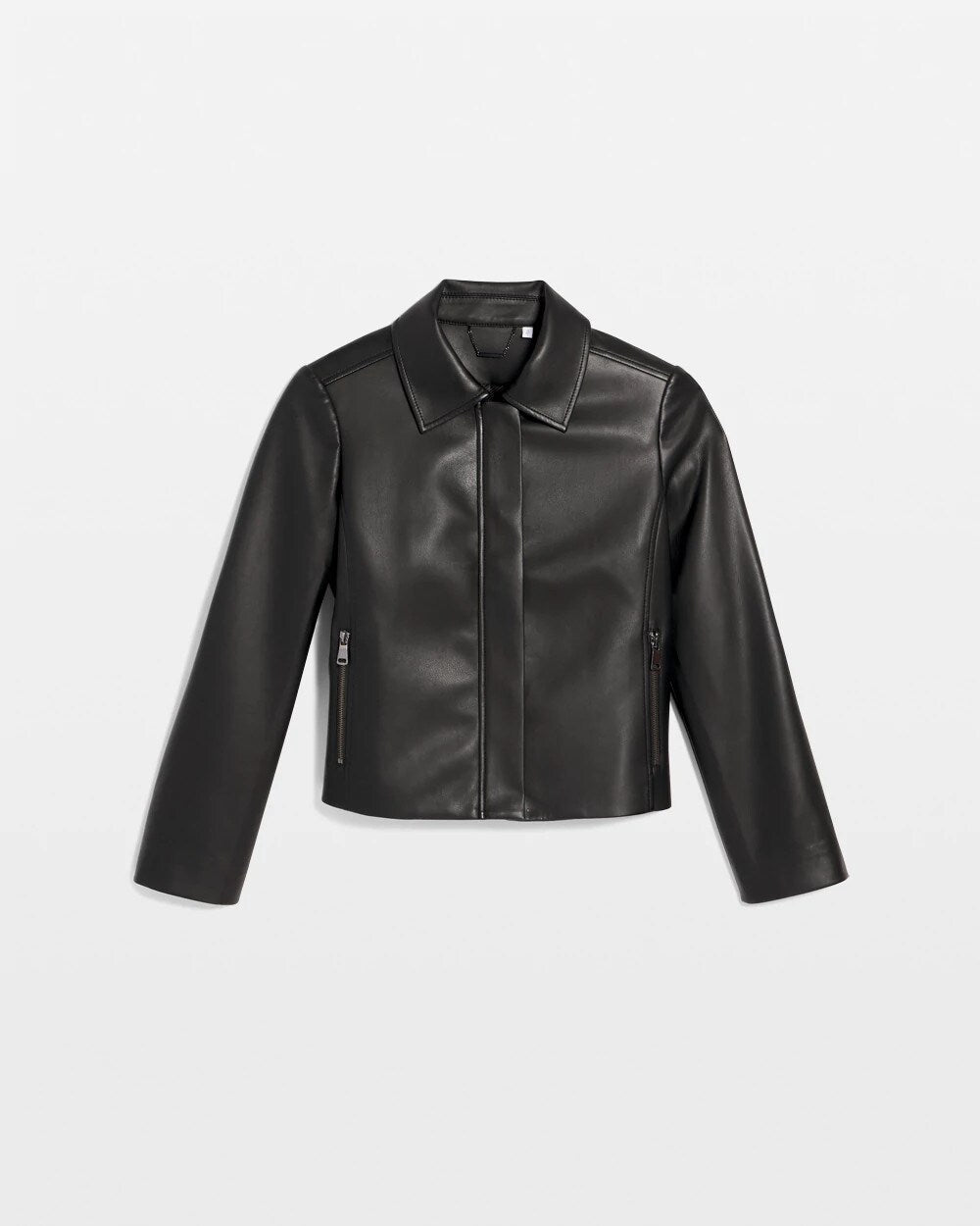 Faux Leather Zip-Front Jacket - Chico's