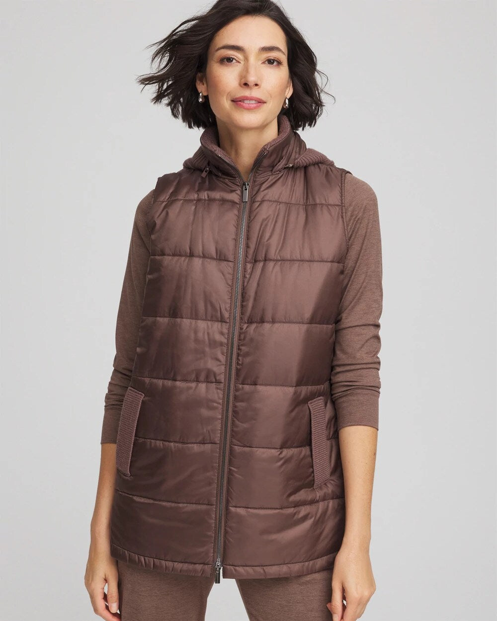 Zenergy® Quilted Hooded Vest - Chico's