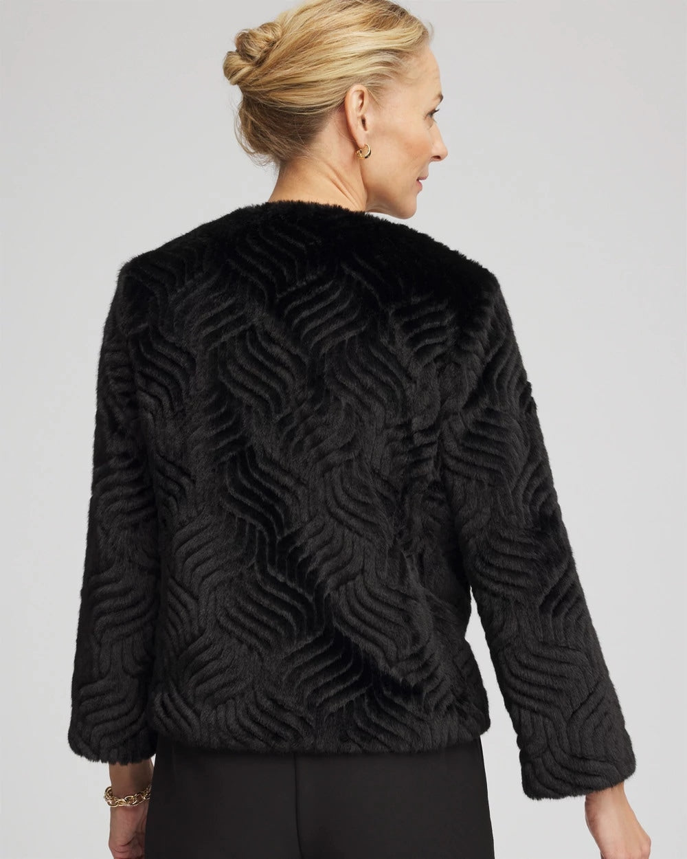Pattern Fur Jacket - Chico's