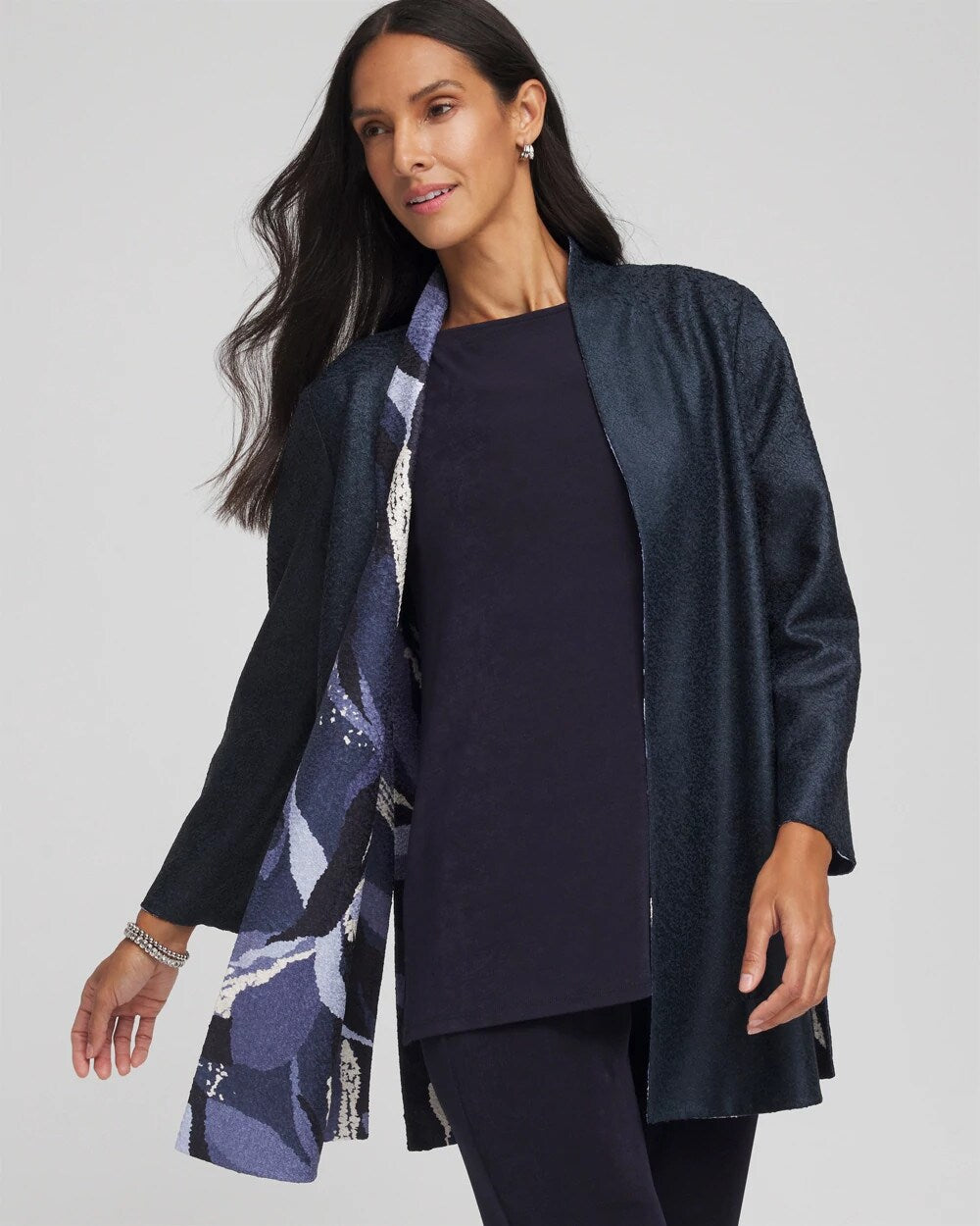 Travelers™ Wave Reversible Crushed Jacket - Chico's