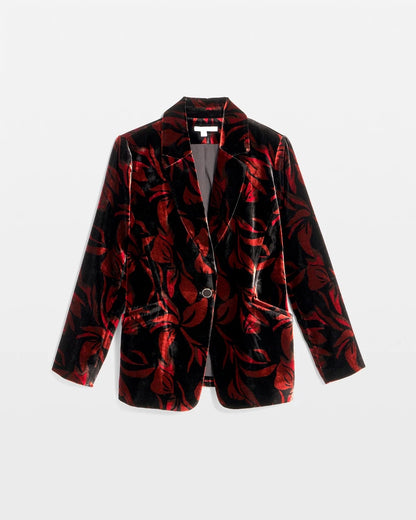 Velvet Printed Blazer - Chico's
