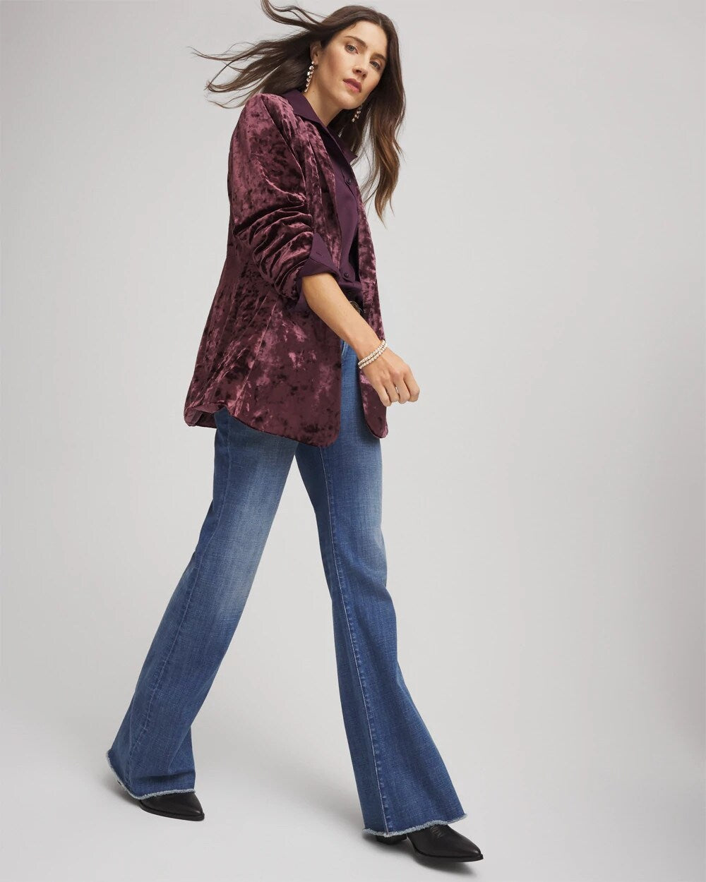 Crushed Velvet Blazer - Chico's