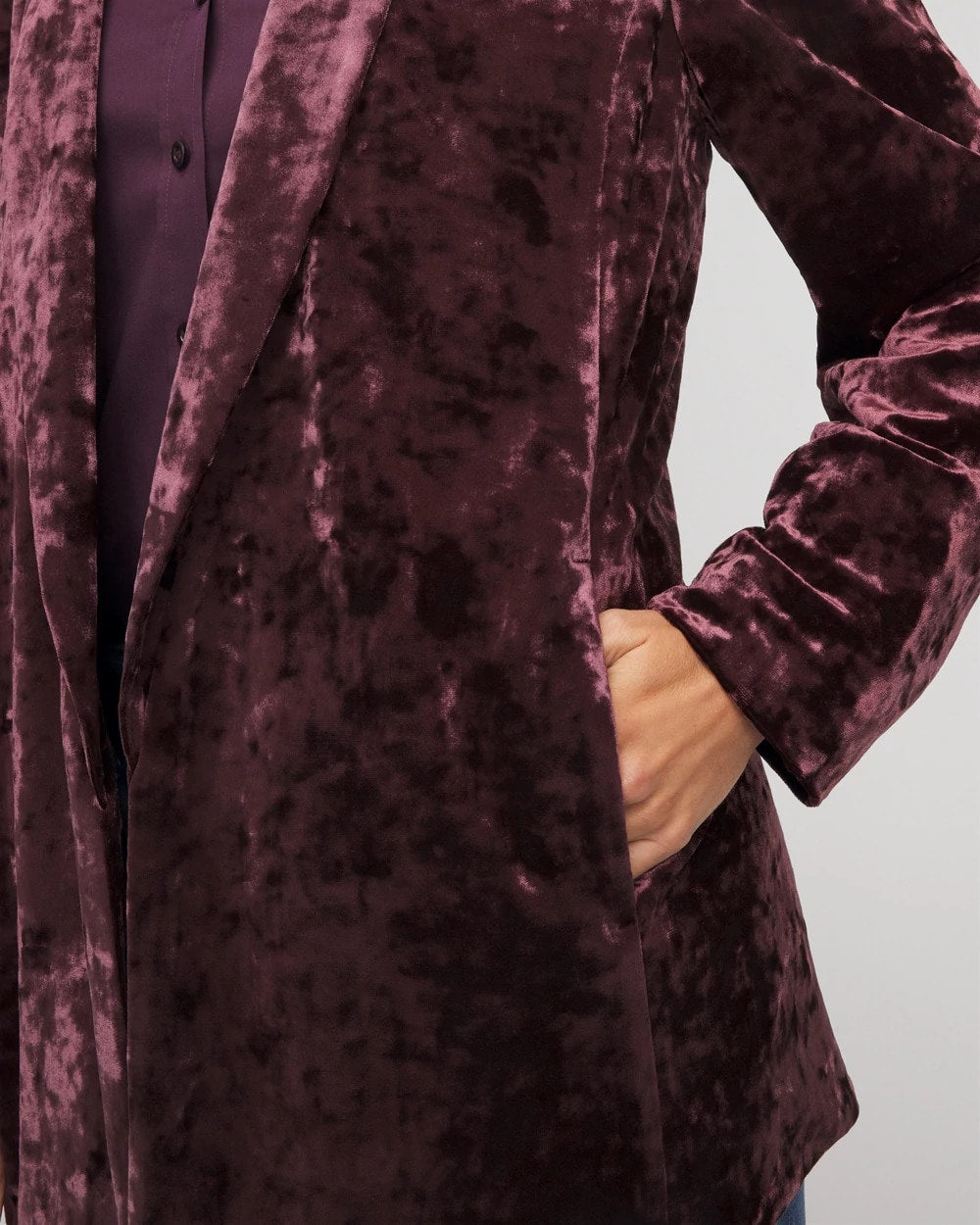 Crushed Velvet Blazer - Chico's