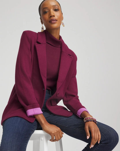 Single-Breasted Sweater Blazer - Chico's