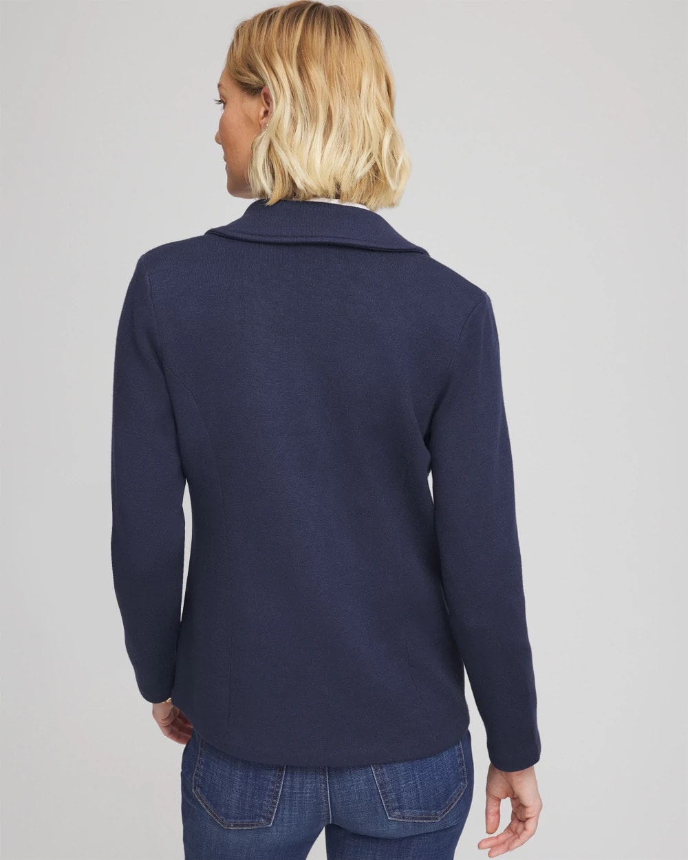 Single-Breasted Sweater Blazer - Chico's