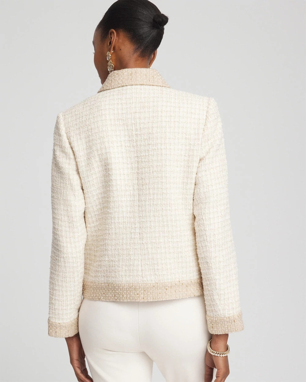 Tonal Neutral Tweed Jacket - Chico's