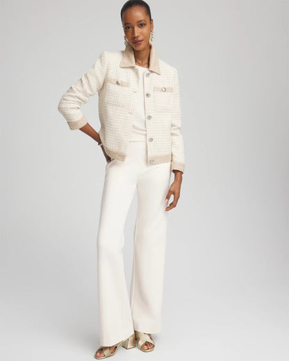 Tonal Neutral Tweed Jacket - Chico's