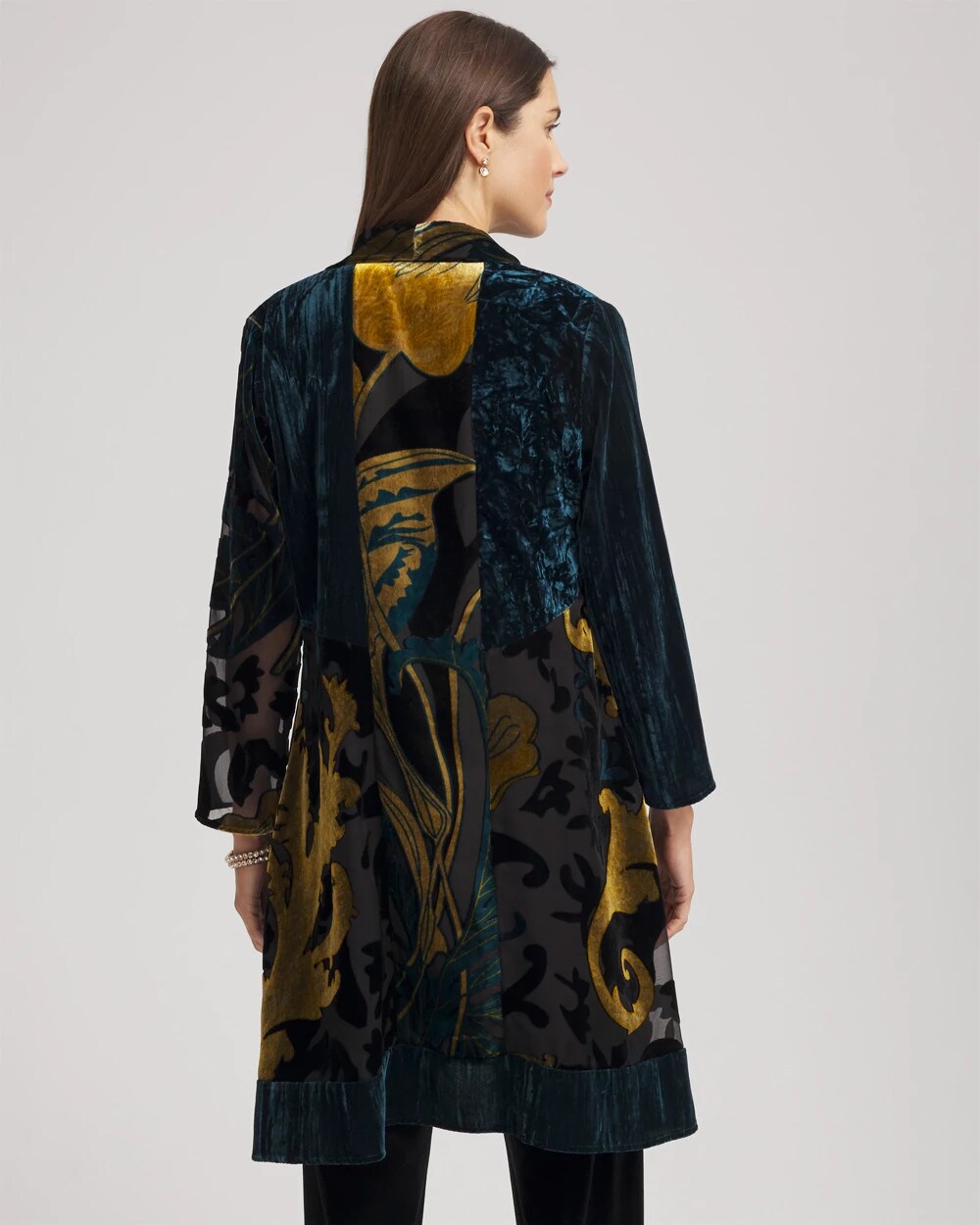 Travelers™ Collection Floral Burnout Kimono Jacket - Chico's