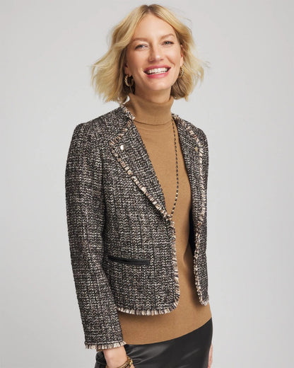 Tweed Mix Moto Jacket - Chico's