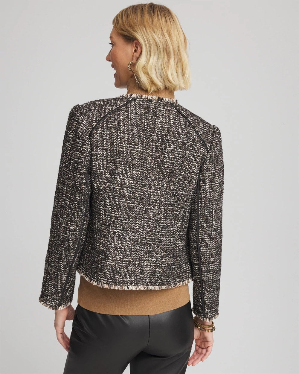 Tweed Mix Moto Jacket - Chico's