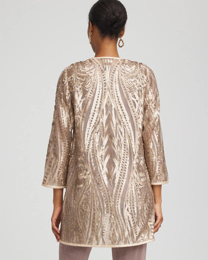 Travelers™ Collection Champagne Sequins Jacket - Chico's