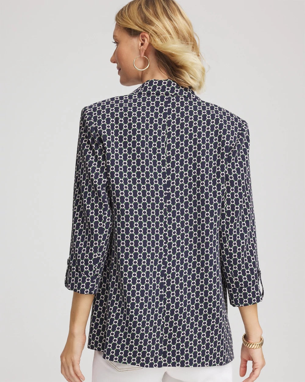 Printed Soft Crepe Blazer - Chico's