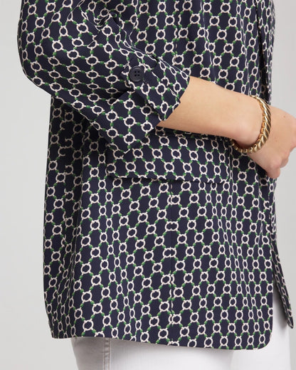 Printed Soft Crepe Blazer - Chico's