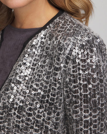 Travelers™ Collection Refined Sequins Netted Jacket - Chico's