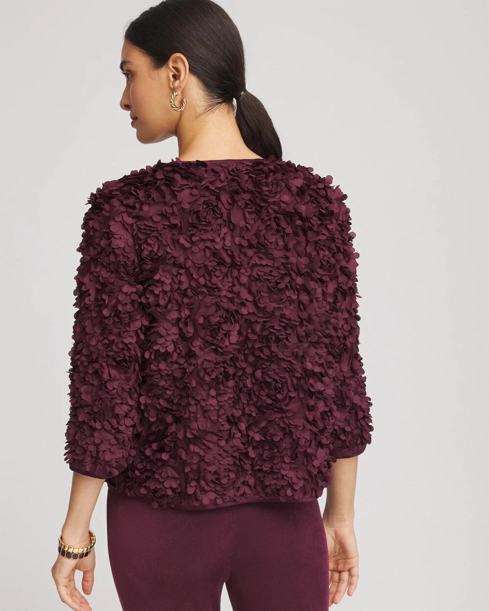 Travelers™ Collection Textured Rosette Jacket - Chico's