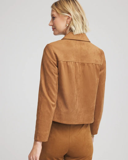 Suede Cropped Jacket - Chico's