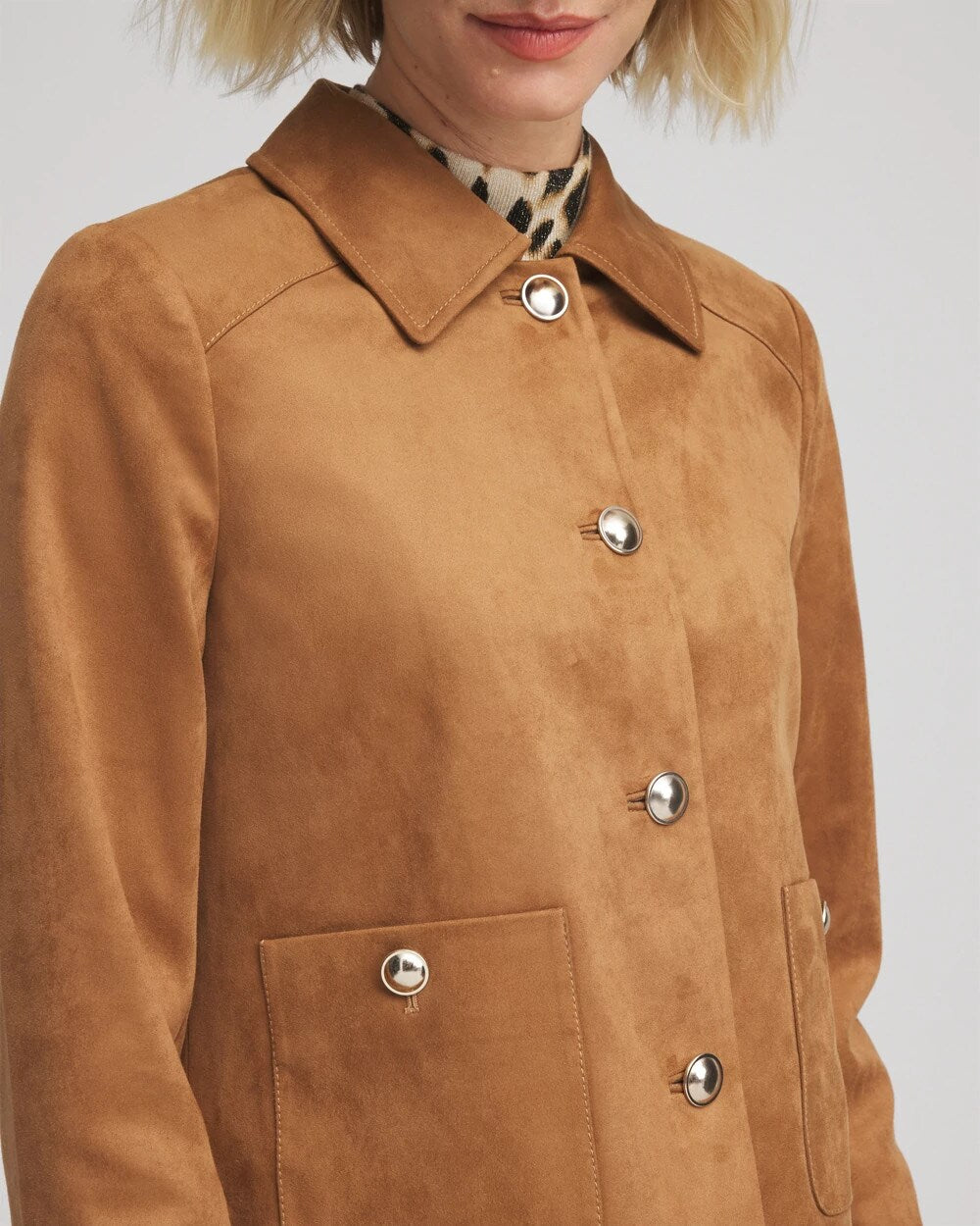 Suede Cropped Jacket - Chico's