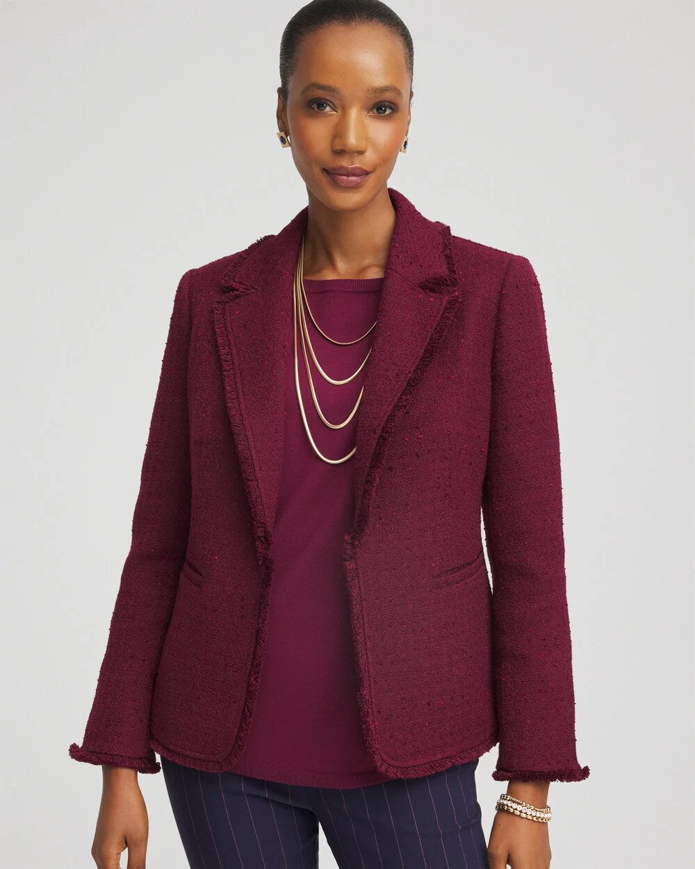 Tweed Fringe Blazer - Chico's