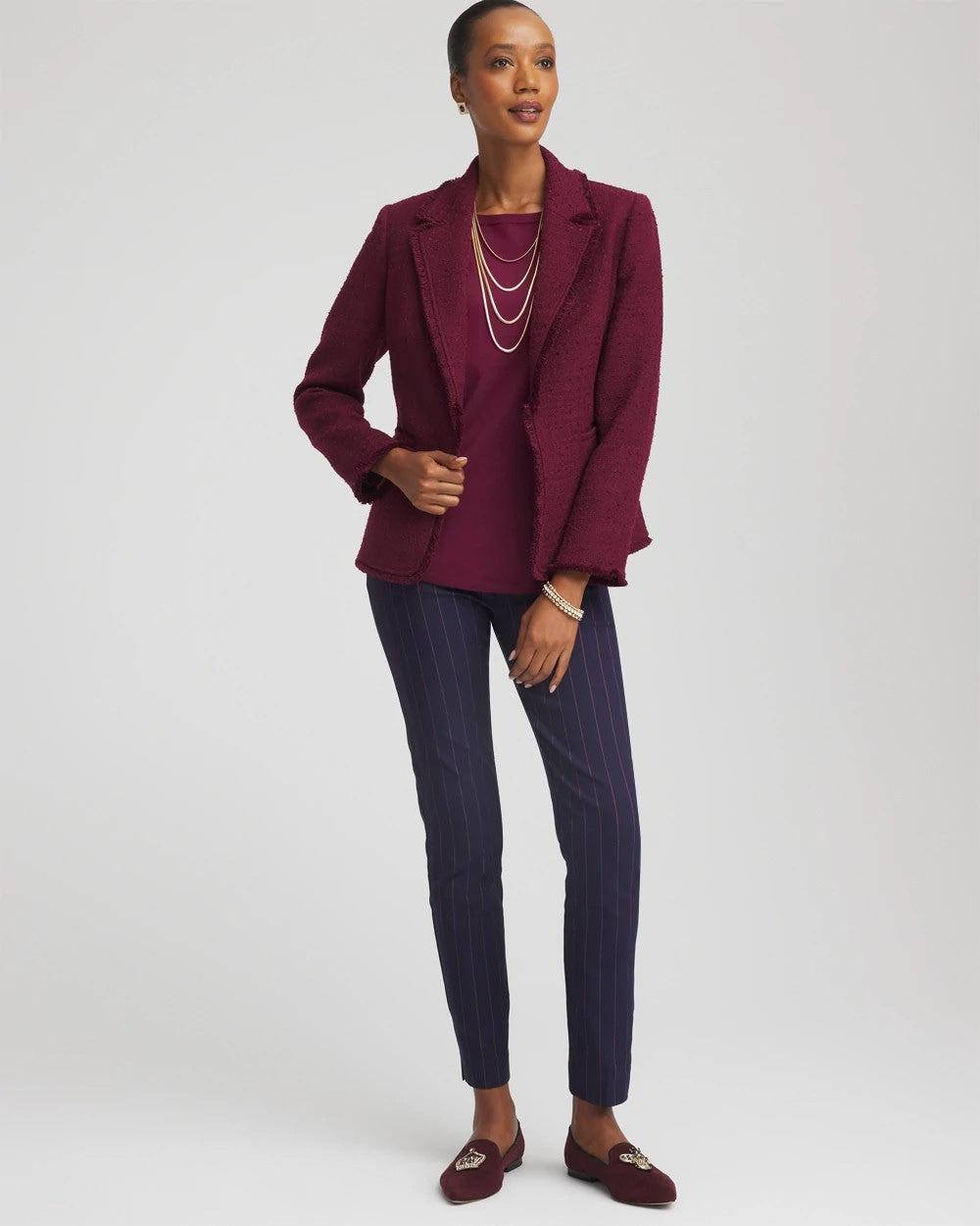Tweed Fringe Blazer - Chico's