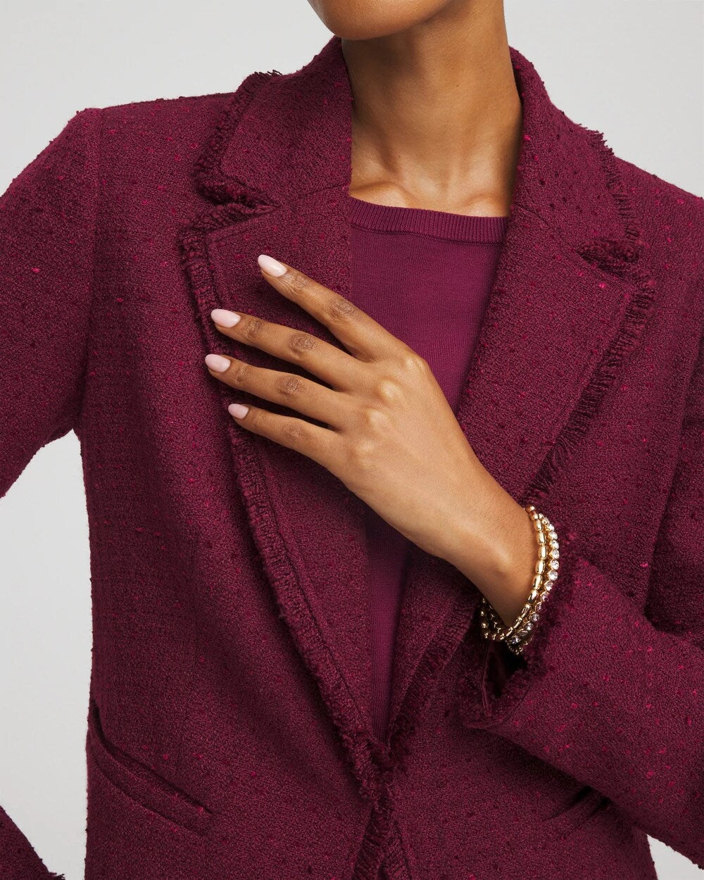 Tweed Fringe Blazer - Chico's