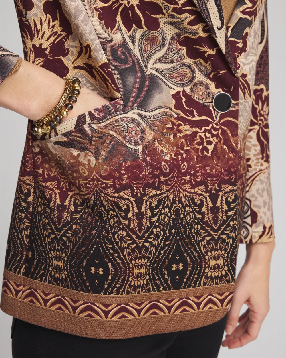 Artisanal Print Ponte Blazer - Chico's