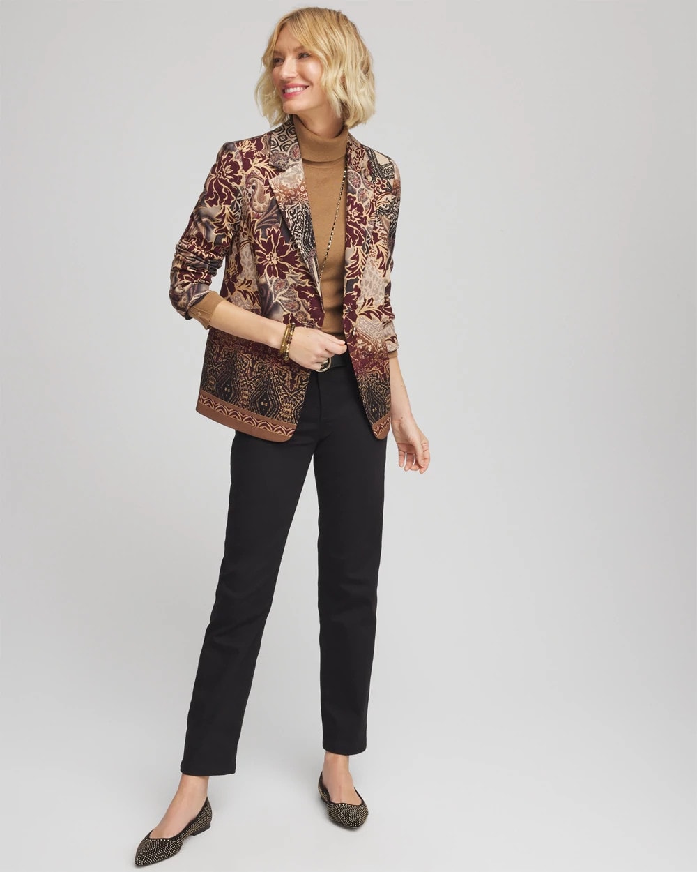 Artisanal Print Ponte Blazer - Chico's