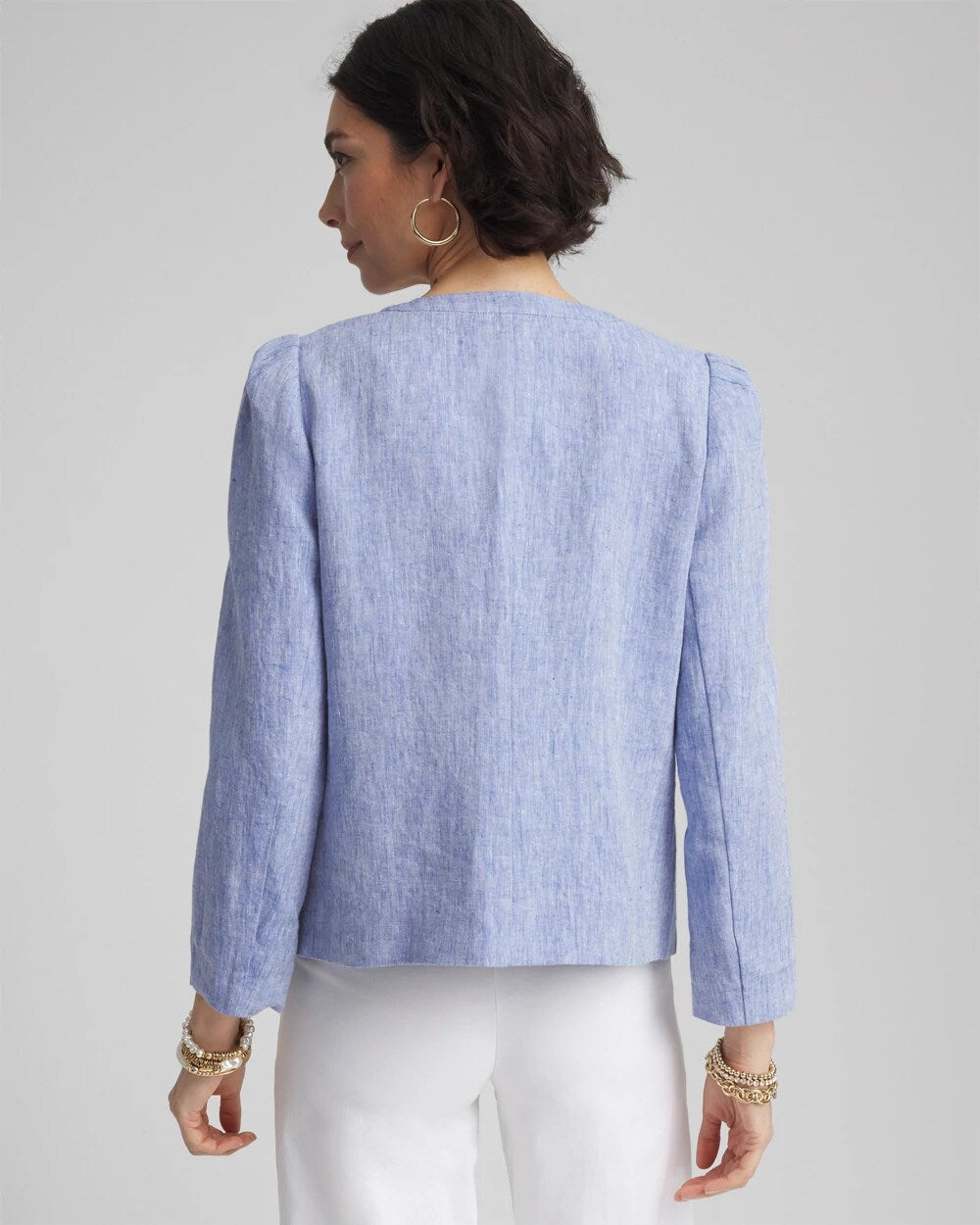 Collarless Linen Blazer - Chico's