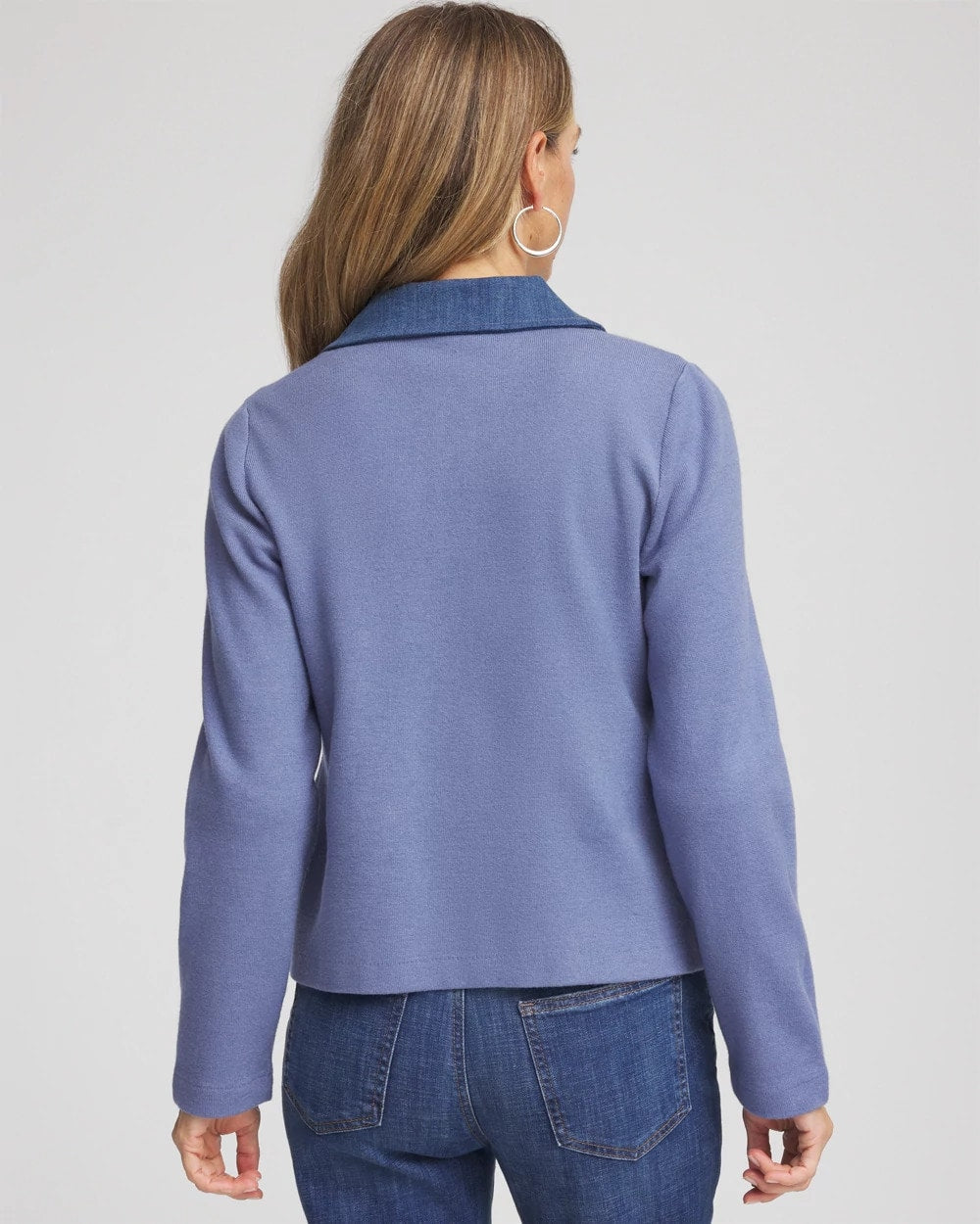 Denim Colorblock Marl Shirt Jacket - Chico's