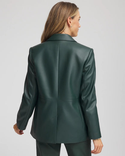 Faux Leather Blazer - Chico's