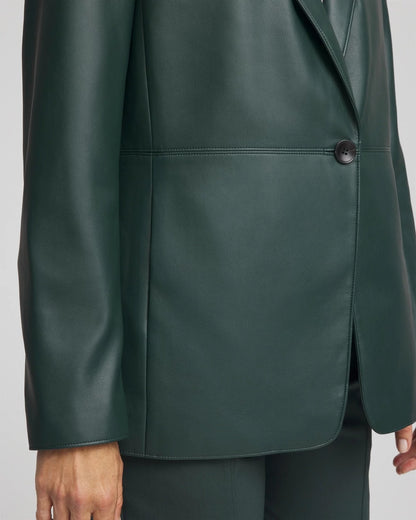 Faux Leather Blazer - Chico's