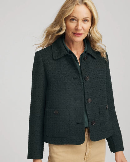 Tweed Cropped Jacket - Chico's